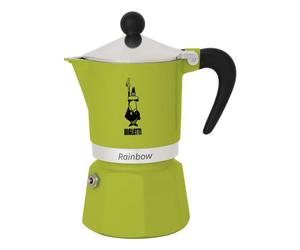 Cafetera Italiana Bialetti Rainbow 0,27 L Aluminio Verde 220 mm