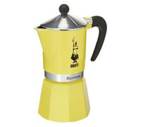 Bialetti Rainbow Cafetera Italiana Espresso, 6 Tazas, Aluminio, Amarillo