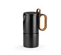 Cafetera Italiana BRA Efficient 12 tazas 0,18L acero inoxidable Full Induction naranja-negro
