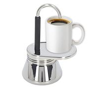 Cafetera Italiana, Cafetera Moka 1 Taza, 1 Boquilla Mocha Pot de Acero Inoxidable Liviana, para Acampar Al Aire Libre en Casa Buenos Regalos