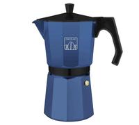Cecotec Cafetera Italiana Mokclassic 900 Blue. Cafetera de Aluminio, Apta para Gas, Eléctrica y Vitro, 9 Tazas, Junta de Silicona, Mango Ergonómico y Termorresistente, Filtro y Válvula en Inox