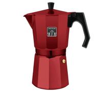 Cecotec Cafetera Italiana Mokclassic 1200 Red. en Aluminio, Apta para Gas, Eléctrica y Vitro, 12 Tazas, Junta de Silicona, Mango Ergonómico y Termorresistente, Filtro y Válvula Acero Inoxidable