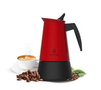 Cafetera Italiana Cecotec Piccolina 600 Red 300ml Acero Inoxidable Apta Inducción