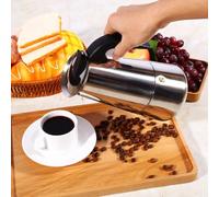 Cafetera Italiana de Acero Inoxidable para Inducción y Estufa - Moka para Cocinas de Inducción