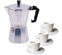 Cafetera italiana de aluminio (3 tazas) - MUVIP