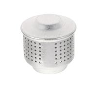 Cafetera Italiana de Aluminio Tapa Antisalpicaduras y Válvula | Plata, Diseño de Orificios Uniformes y Alta Adaptabilidad, Recambio Fácil para Piezas de Olla