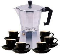 Cafetera italiana de inducción 6 tazas (aluminio) - MUVIP