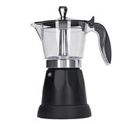 Cafetera, Italiana Eléctrica Portátil, Tapa de PP Transparente, Libre de BPA, 6 Tazas, 300 Ml, Aluminio para Cocina (Enchufe UE 220-240V)