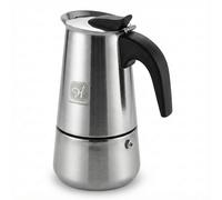 Cafetera Italiana Espresso de Acero Inoxidable para Vitro Gas Eléctrica. Cafetera de distintos tamaños 2/4/6/10/12 Tazas - Happy Friends