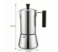 Cafetera Italiana Full Inducción de Acero Inoxidable | Durabilidad y | Moka Premium para Vitro, Gas y Eléctrica | 2/4/6/10 Tazas |