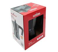 MAGEFESA Kenia Noir - Cafetera Italiana Negra 12 Tazas, 600ml, Aluminio Esmaltado, Cocinas de Gas, Vitrocerámica y Eléctricas, NO APTA PARA INDUCCIÓN