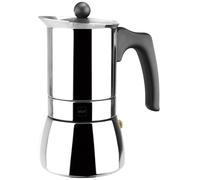 Cafetera tradicional - Magefesa Génova 4 tazas, Acero inoxidable, Para todo tipo de cocinas