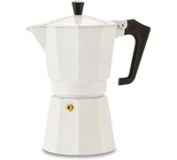 Cafetera italiana Moka Pezzetti Italexpress 6 tazas aluminio blanco mate