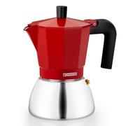Cafetera Italiana Monix Induction Inox M863106/ 6 Tazas/ Roja
