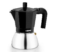 Cafetera Italiana Monix Induction Inox 6 tazas 0,37L fondo Bi-Clad aluminio-inox