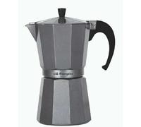 Orbegozo KFN 1210, Cafetera italiana, 12 tazas de capacidad, apta para cocinas a gas, eléctricas y vitrocerámicas, asa ergonómica, válvula de seguridad, fácil de limpiar, color negro