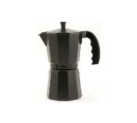 Cafetera Aluminio (9 Tazas) Negra - ORBEGOZO