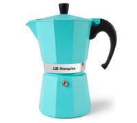 Cafetera Italiana Orbegozo KFV 945 9 tazas mango ergonómico y válvula seguridad