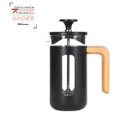 La Cafetiere – Cafetera de acero inoxidable Pisa – 3 tazas, negra, caja de regalo, 35 ml