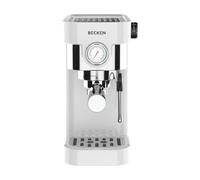 Cafetera Manual BECKEN BCMS9308 (20 bar - Café Molido - Blanco)