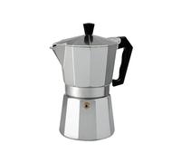 Cafetera manual de aluminio 1 taza 12x11.5x6.5cm, Cafetera express apta para gas, eléctrica e inducción, Cafeteras con válvula de seguridad para preparar café espresso coffee rápido y fácil.