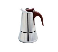 Cafetera milan quid 9 tazas con asa acero inox granate