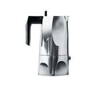 Cafetera Moka Alessi Ossidiana Aluminio MT18/3 Acero