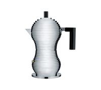 Cafetera Moka Alessi Pulcina Aluminio MDL02/3 B Negro