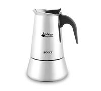 Cafetera moka aluminio 6 tazas gas , electric,vitro,induccion