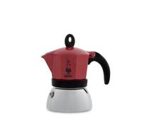 Cafetera Moka Bialetti Moka Induction 0,16L Inducción Aluminio Rojo Negro