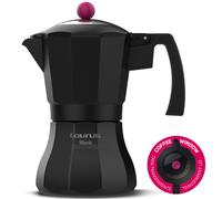 Cafetera Moka De Café Con Tapa Transparente Taurus Black Moments De 3 Tazas