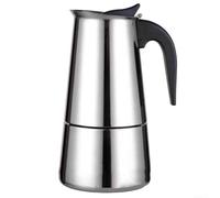 Cafetera Moka Pot de 6 tazas de acero inoxidable para estufa y estufa de inducción (450 ml)