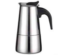 Cafetera Moka Pot de acero inoxidable, 2/4/6/9 tazas, cafetera italiana de prensa de espresso para preparar en estufa en casa (100 ml)