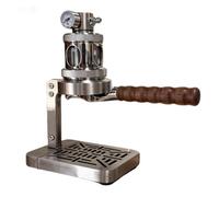 Cafetera neumática de 58 mm, acero inoxidable, extracción rápida de 1 a 16 bares, cavidad de 80 ml, con manómetro y válvula de alivio, para uso comercial y doméstico
