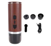 Cafetera portátil, autoalimentación de extracción de 20 bares, 304 acero inoxidable 7500mAh Cafetera de viaje eléctrico inalámbrico recargable, cafetera de viaje para acampar,