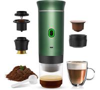Cafetera Portatil Capsulas 3 en 1 compatible con Nespresso Dolce Gusto y Café Molido - Cafetera Portátil Pequeña Multicapsulas Ideal para Llevar -Mini Maquina Cafe Portatil