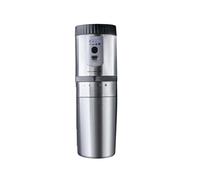 Cafetera portátil con molinillo 3 en 1, máquina de viaje eléctrica inalámbrica recargable, de acero inoxidable, for acampar al aire libre(Light green)