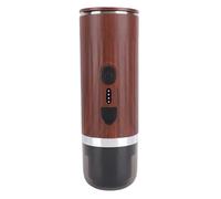 Cafetera Portátil, Extracción de 20 Bares Autoefactor 304 Acero Inoxidable 7500mAh Cafetera de Viaje Eléctrico Inalámbrico Recargable con café Molido y Cápsula NS, para Vehículos