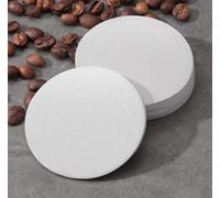 Cafetera redonda de 51 mm/56 mm/58 mm/60 mm, paquete de 100 unidades para filtro Moka de máquina de papel, pulpa de madera mejorada espresso, doble plisado para un aroma premium y una extracción suave