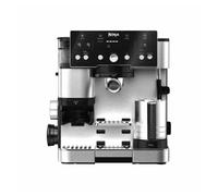 Ninja Luxe Essential Cafetera 2 en 1 para latte, cappuccino y espresso con molinillo y espumador de leche integrados, fácil de usar y 2 preajustes automáticos de espuma, plata, ES501EU