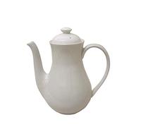 CAFETERA TETERA REDONDA 1300ML PORCELANA BLANCO