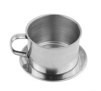 Cafetera vietnamita de acero inoxidable con filtro de goteo método tradicional de preparación para delicioso café 50ml/100ml de capacidad