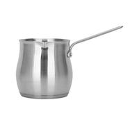 Cafeteras de acero inoxidable, calentador de leche, compatible con múltiples estufas, calentador de leche de acero inoxidable