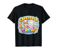 Cafetería Crew Lunch Lady Bunny Happy Easter Cute Women Girl Camiseta