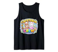 Cafetería Crew Lunch Lady Bunny Happy Easter Cute Women Girl Camiseta sin Mangas