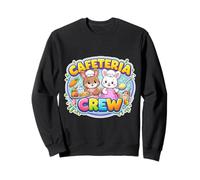 Cafetería Crew Lunch Lady Bunny Happy Easter Cute Women Girl Sudadera