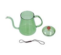 Cafetería de vidrio, 600 ml de boquilla larga reutilizable Café de café Cervecero Cervecera Cervecera colorida té seguro de té seguro para la cocina de la cocina en casa Picnic (green)
