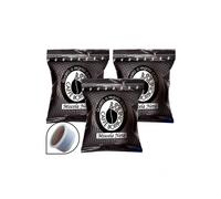 Caffè Borbone Mezcla de Café Negra - 50 Cápsulas - Compatibles con Máquinas de Café Lavazza®* Espresso Point®*