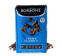 Caffè Borbone Café en Grano - Crema Classica - Auténtico Espresso Napolitano - Intensidad 8/10 - Mezcla con Cuerpo y Equilibrada con Notas de Cacao y Frutos Secos - Formato 1kg
