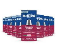 Caffè Borbone Espresso Intenso - 100 Cápsulas de Café - Rica y Vibrante - Compatibles con Máquinas de Café Nespresso®* para uso doméstico